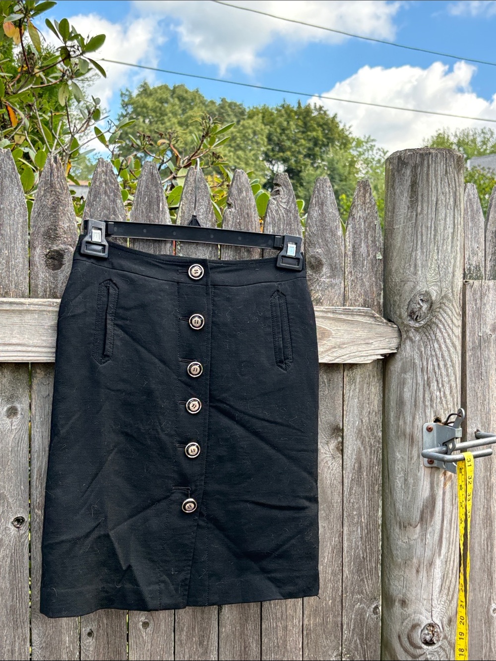 Ann Taylor 0P black wool skirt!